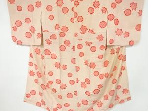 アンティーク　錦紗花模様長襦袢